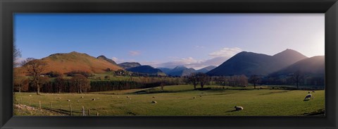 Framed Valley Northern Lake District Cumbria Newlands England Print