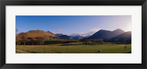 Framed Valley Northern Lake District Cumbria Newlands England Print