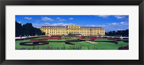 Framed Schonbrunn Palace, Gardens, Vienna, Austria Print