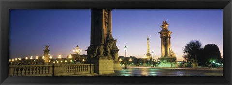 Framed France, Paris, Pont Alexandre III Print