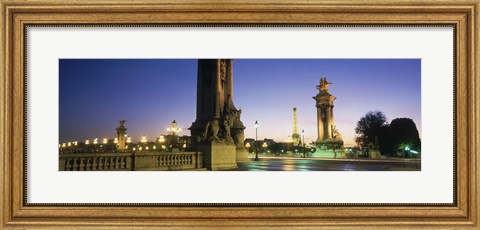 Framed France, Paris, Pont Alexandre III Print