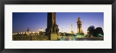 Framed France, Paris, Pont Alexandre III Print