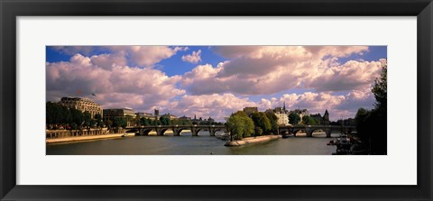 Framed France, Paris, Seine River Print