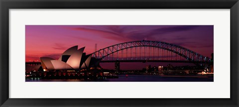 Framed Australia, Sydney, sunset Print