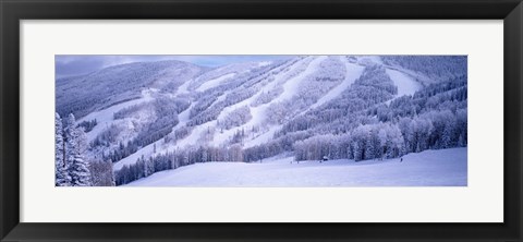 Framed Mountains, Snow, Steamboat Springs, Colorado, USA Print