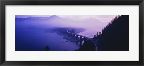 Framed Twilight road Germany Print