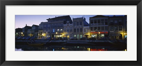 Framed Buildings at the waterfront, Costa De Prata, Aveiro, Portugal Print