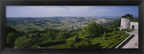 Framed High angle view of a town, Pousada, Sintra, Lisbon, Portugal Print