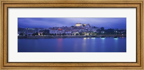 Framed Buildings at the waterfront, Mondego River, Coimbra, Beira Litoral, Beira, Portugal Print