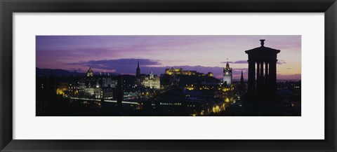 Framed Scotland, Edinburgh Castle Print