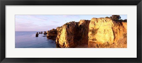 Framed Portugal, Algarve Region, coastline Print