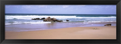 Framed Waves in the sea, Algarve, Sagres, Portugal Print