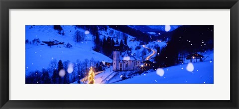 Framed Maria Gern Church Berchtesgaden Bavaria Germany Print