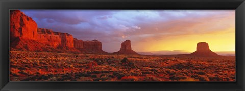 Framed Sunrise, Monument Valley, Arizona, USA Print