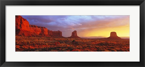 Framed Sunrise, Monument Valley, Arizona, USA Print