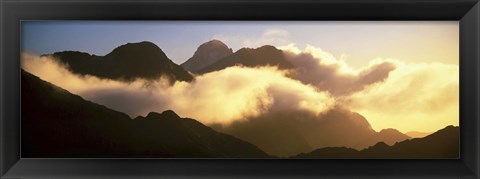 Framed Mount Pembroke Fiordland National Park New Zealand Print