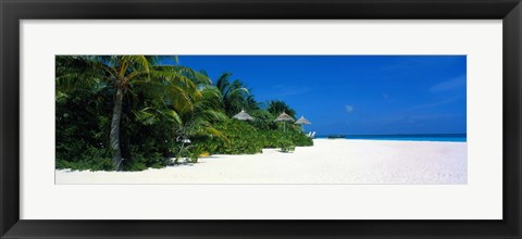 Framed Beach in The Maldives Print