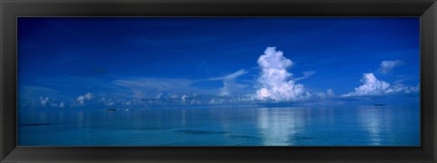 Framed Sea &amp; Clouds The Maldives Print