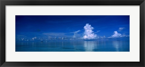 Framed Sea &amp; Clouds The Maldives Print