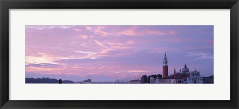 Framed Church in a city, San Giorgio Maggiore, Grand Canal, Venice, Italy Print