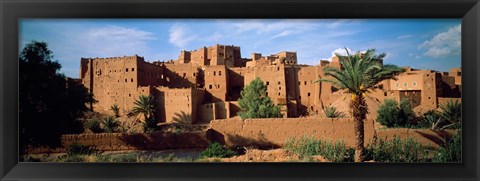 Framed Buildings in a village, Ait Benhaddou, Ouarzazate, Marrakesh, Morocco Print