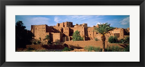 Framed Buildings in a village, Ait Benhaddou, Ouarzazate, Marrakesh, Morocco Print