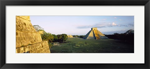 Framed Pyramids at an archaeological site, Chichen Itza, Yucatan, Mexico Print