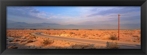 Framed Road Desert Springs CA Print