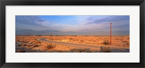 Framed Road Desert Springs CA Print