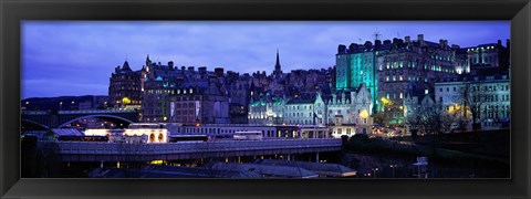 Framed Old Town Edinburgh Scotland Print