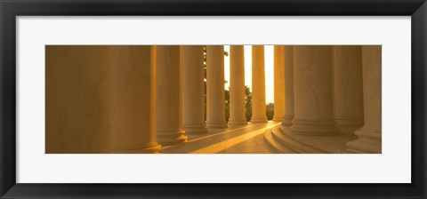 Framed Sunlight on the Jefferson Memorial Print