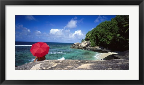 Framed Indian Ocean Moyenne Island Seychelles Print