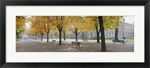Framed Park Geneve, Switzerland Print