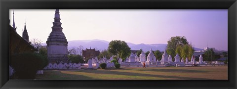 Framed Wat Complex Chiang Mai Thailand Print