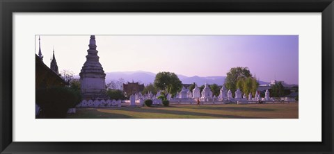 Framed Wat Complex Chiang Mai Thailand Print