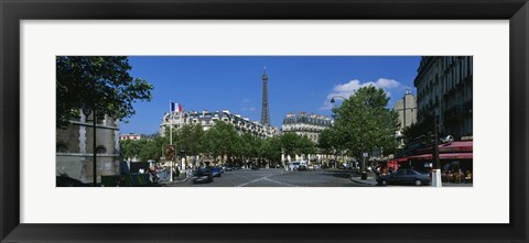 Framed France, Paris, Avenue de Tourville Print