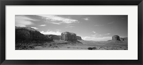 Framed Rock formations on the landscape, Monument Valley, Arizona, USA Print