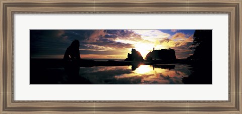 Framed Sea Stacks Rialto Beach Olympic National Park WA USA Print