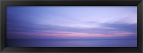 Framed Clouds over the ocean, Atlantic Ocean, Bermuda, USA Print