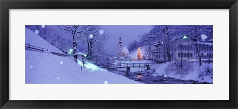 Framed Winter Ramsau Germany Print