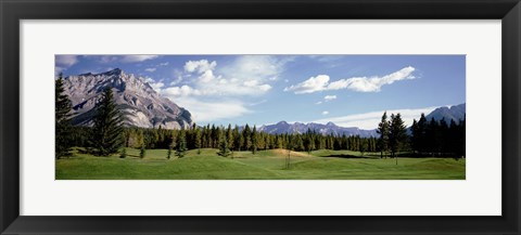 Framed Golf Course Banff Alberta Canada Print