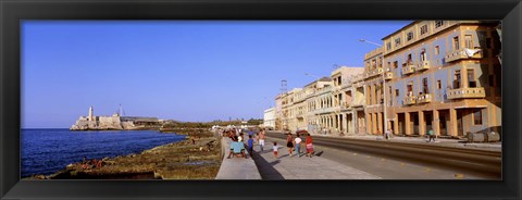 Framed Street, Buildings, Old Havana, Cuba Print