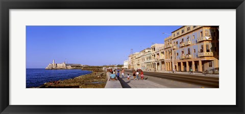 Framed Street, Buildings, Old Havana, Cuba Print