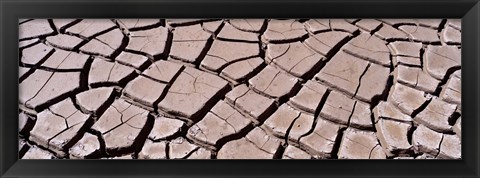 Framed Close-up of cracked mud, South Dakota, USA Print