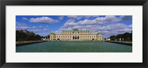 Framed Facade of a palace, Belvedere Palace, Vienna, Austria Print