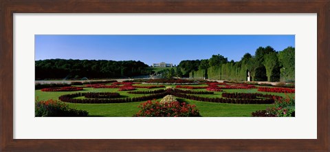 Framed Schonbrun Gardens Vienna Austria Print