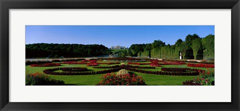 Framed Schonbrun Gardens Vienna Austria Print