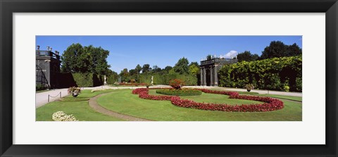 Framed Formal garden in front of a building, Schonbrunn Gardens, Vienna, Austria Print