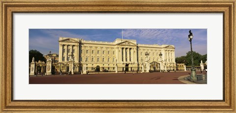 Framed Facade of a palace, Buckingham Palace, London, England Print