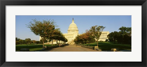 Framed Capitol Building, Washington DC, District Of Columbia, USA Print